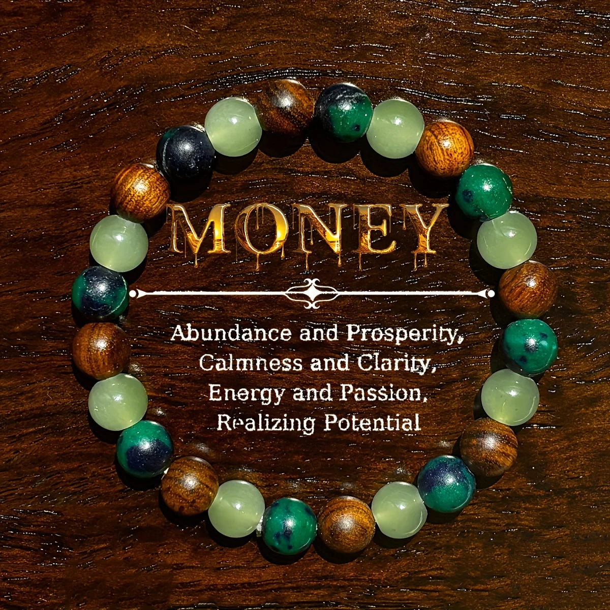 Bracelet Abondance Divine • Richesse, Clarté & Réalisation
