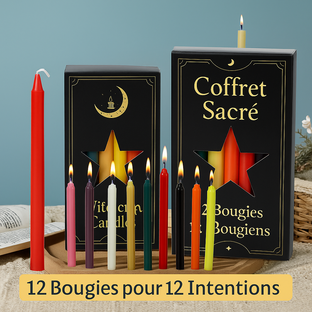 Coffret Sacré • 12 Bougies pour 12 Intentions