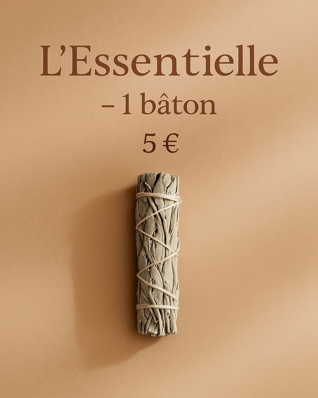 L’Essentielle – 1 bâton de Sauge Blanche Purificatrice – Rituel Sacré