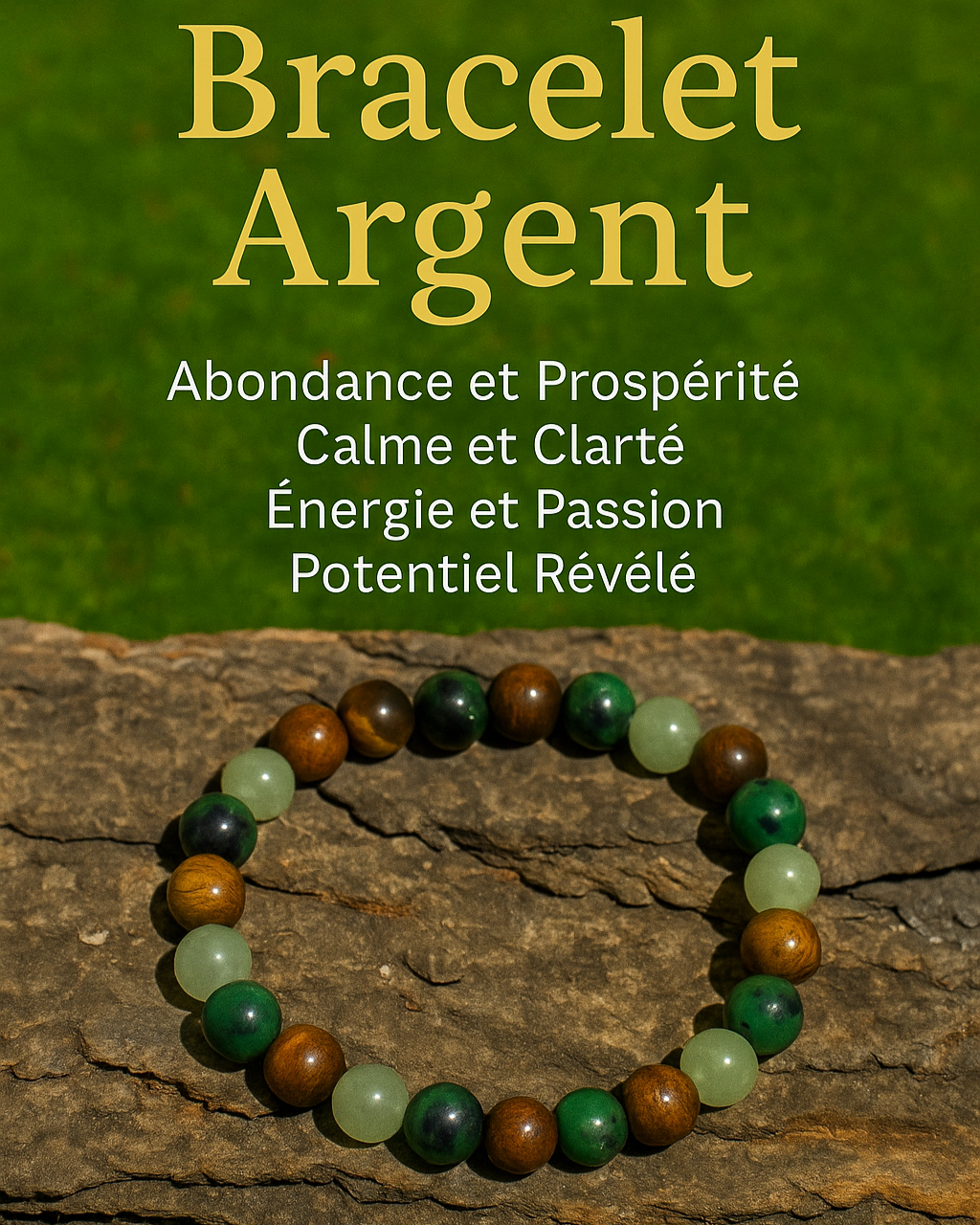 Bracelet Abondance Divine • Richesse, Clarté & Réalisation