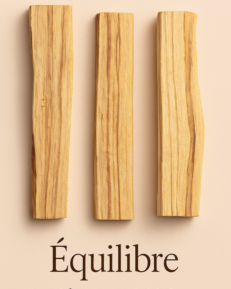L’Équilibre – 3 bâtons de Palo Santo — Éveille ta lumière intérieure