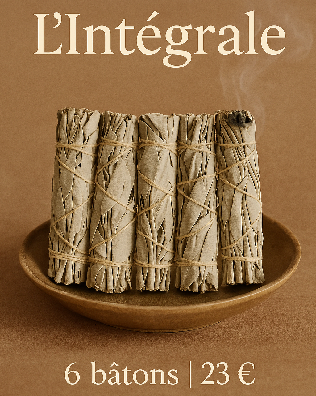 L’Intégrale – 6 bâtons de Sauge Blanche Purificatrice – Rituel Sacré